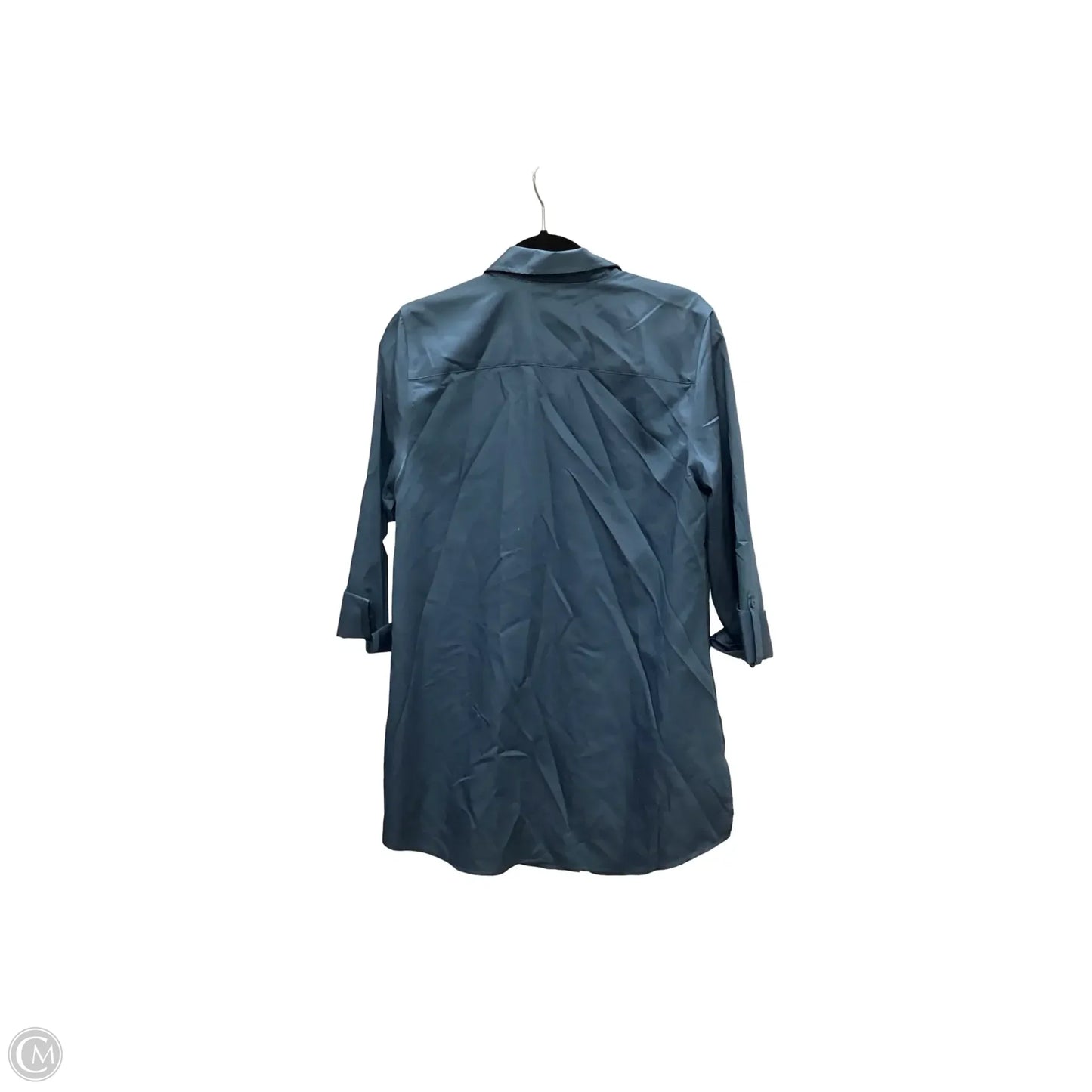 Blouse 3/4 Sleeve By Chicos In Blue, Size: M