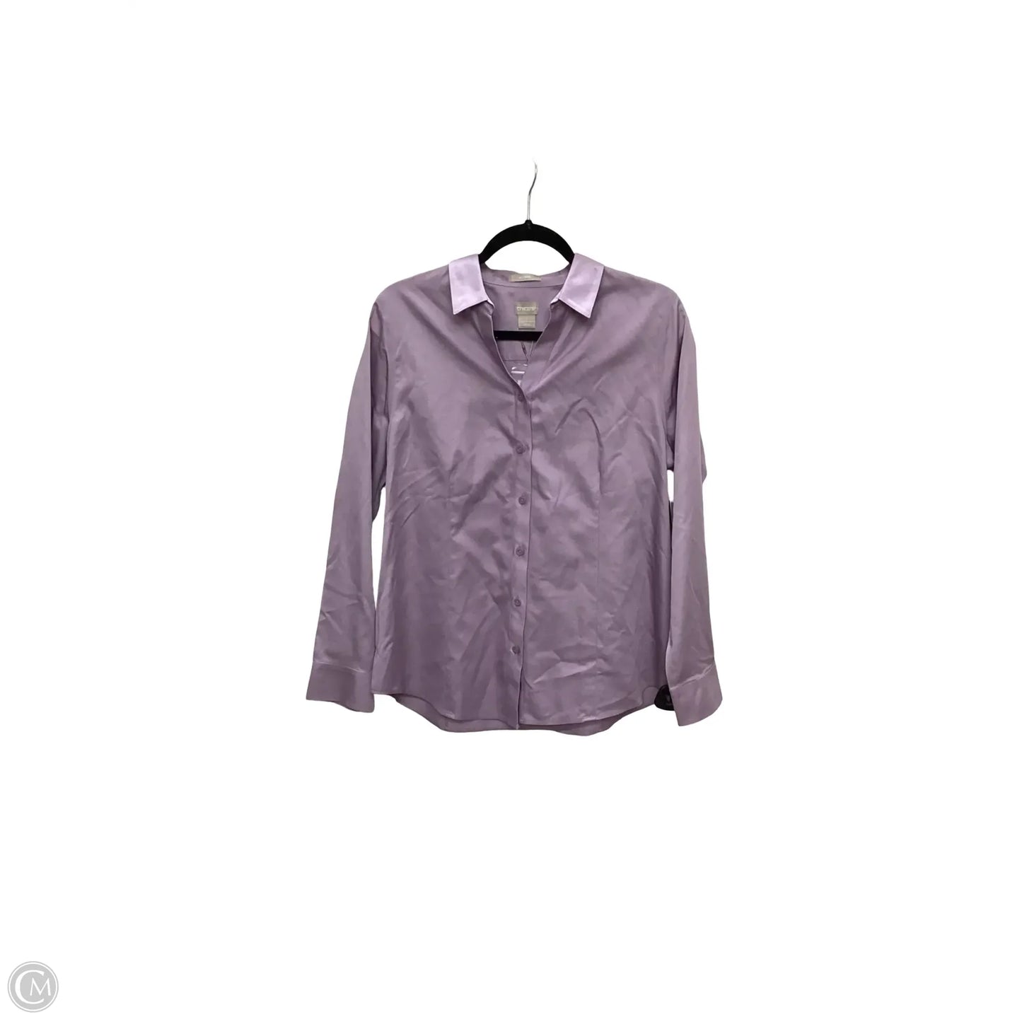 Blouse 3/4 Sleeve By Chicos In Purple, Size: M