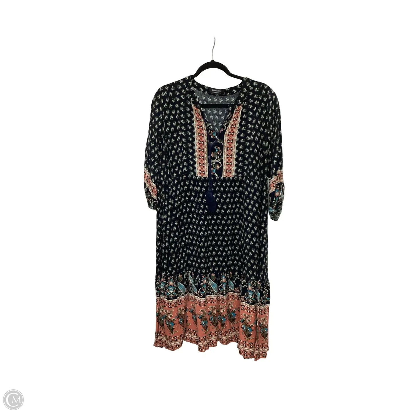 Dress Casual Short By Bloomchic In Floral Print, Size: Xl