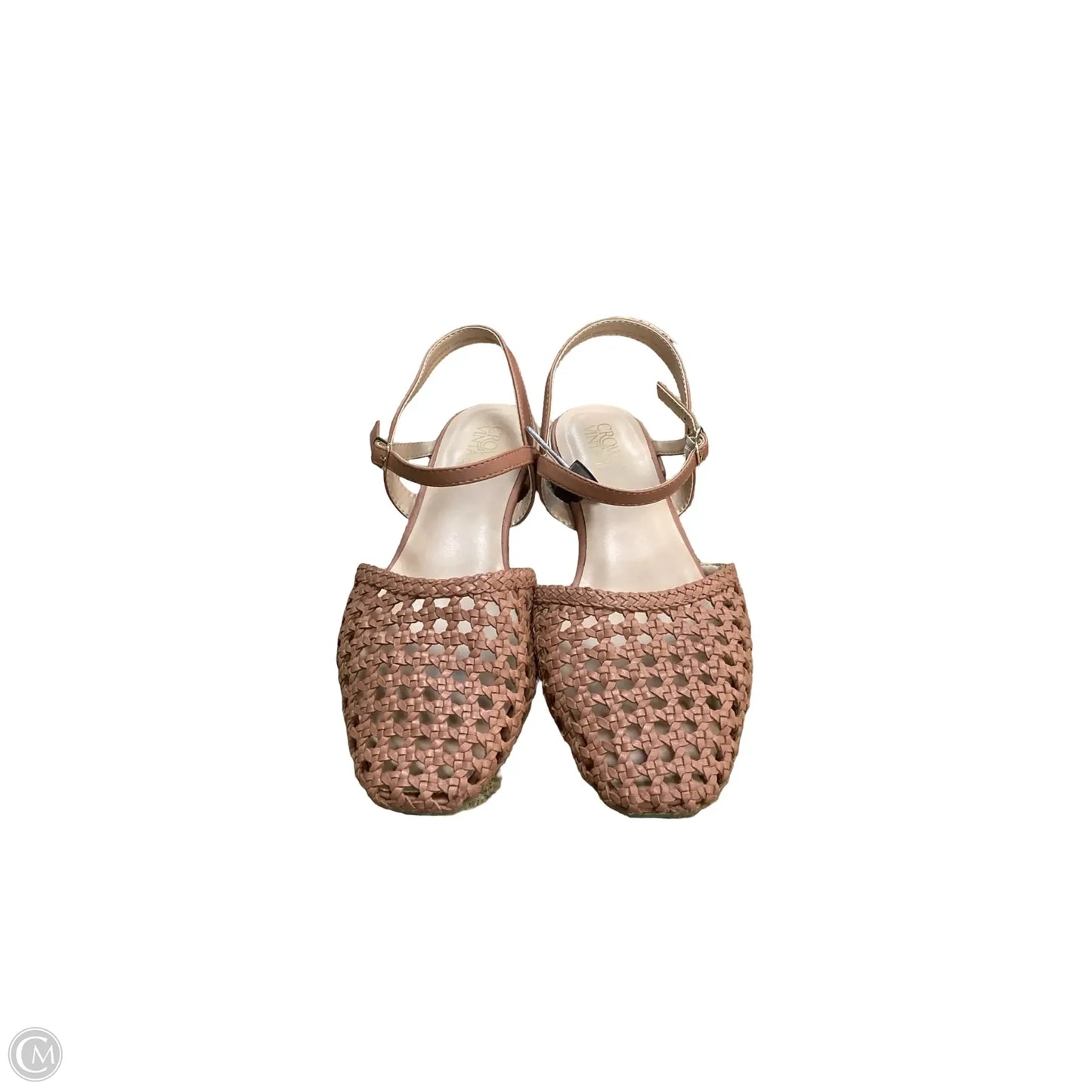 Sandals Flats By Crown Vintage In Brown, Size: 10