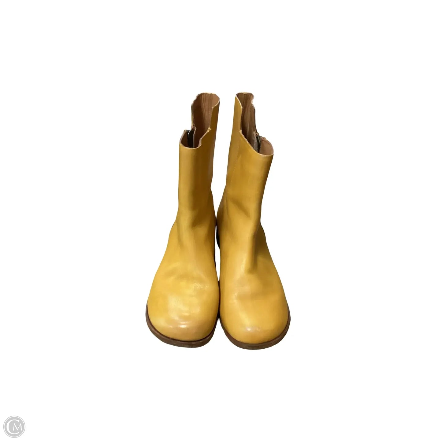 Boots Ankle Flats By Kork Ease In Yellow, Size: 10
