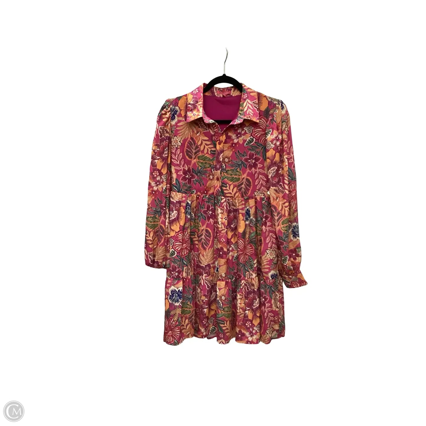 Dress Casual Short By Flying Tomato In Floral Print, Size: M