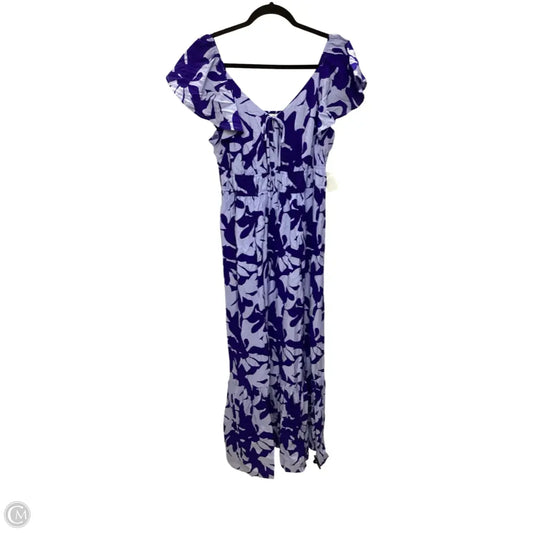 Dress Casual Maxi By Nine West In Blue, Size: L