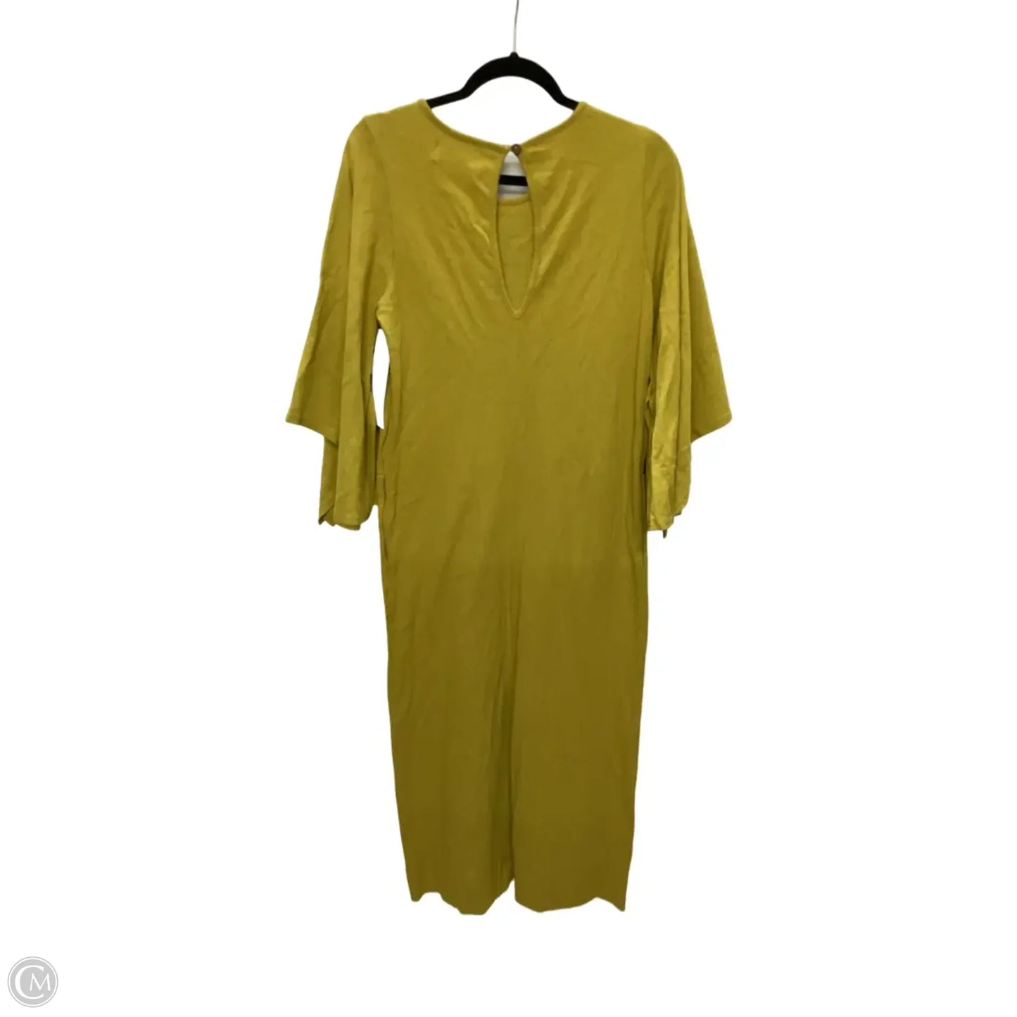 Dress Casual Midi By Free People In Yellow, Size: M