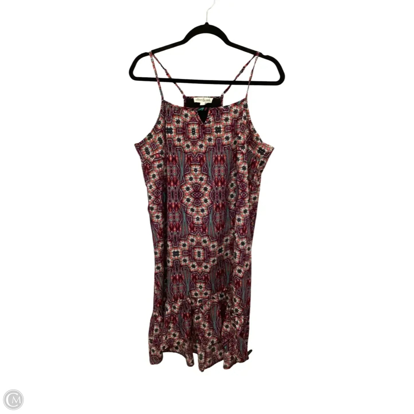 Dress Casual Short By olivia and oak In Geometric Pattern, Size: L