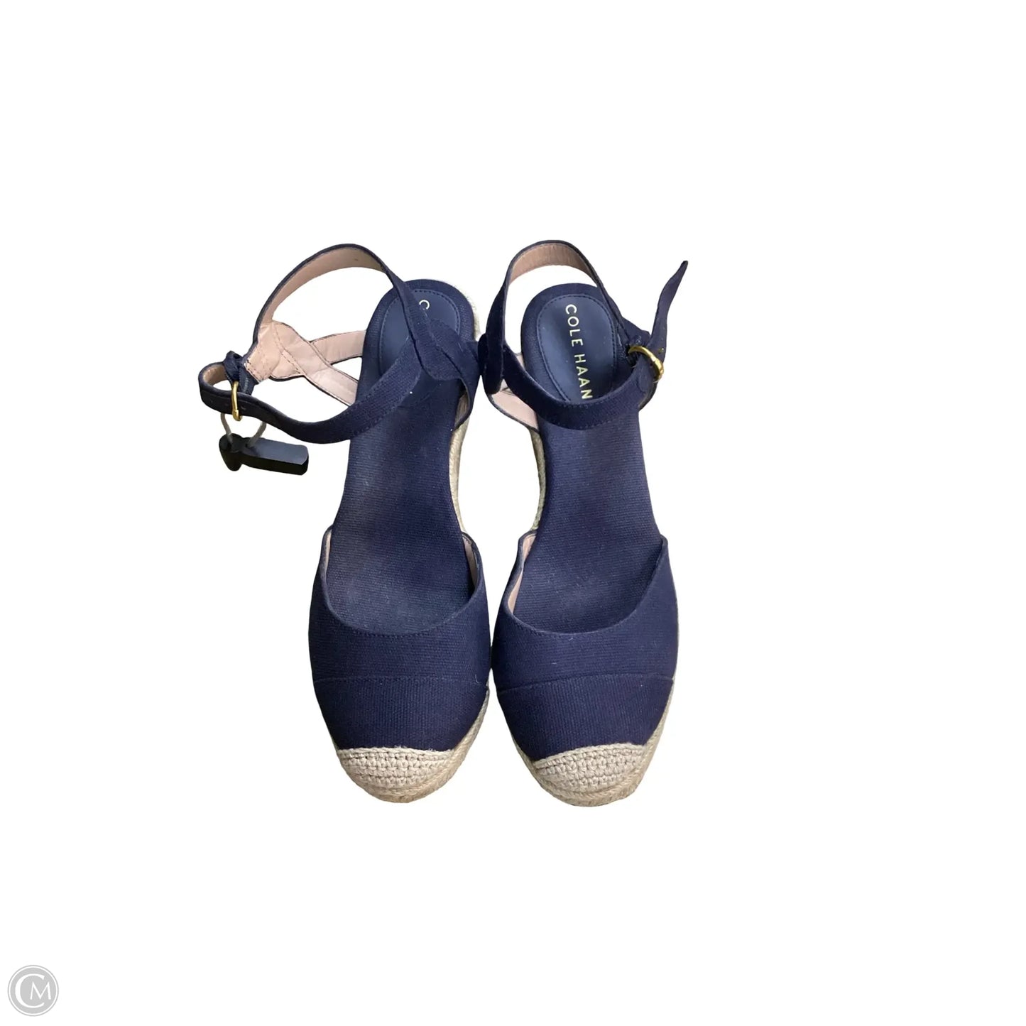 Shoes Heels Wedge By Cole-haan In Navy, Size: 8.5