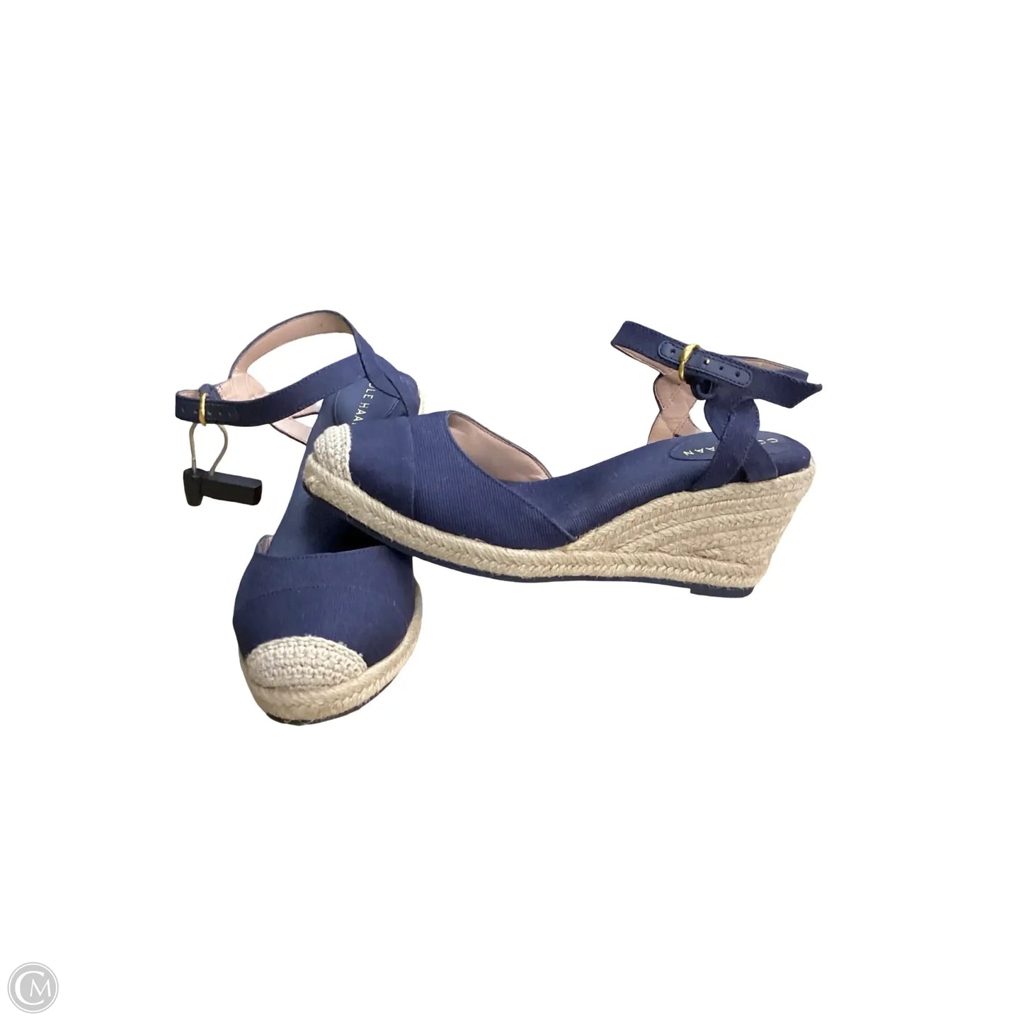 Shoes Heels Wedge By Cole-haan In Navy, Size: 8.5