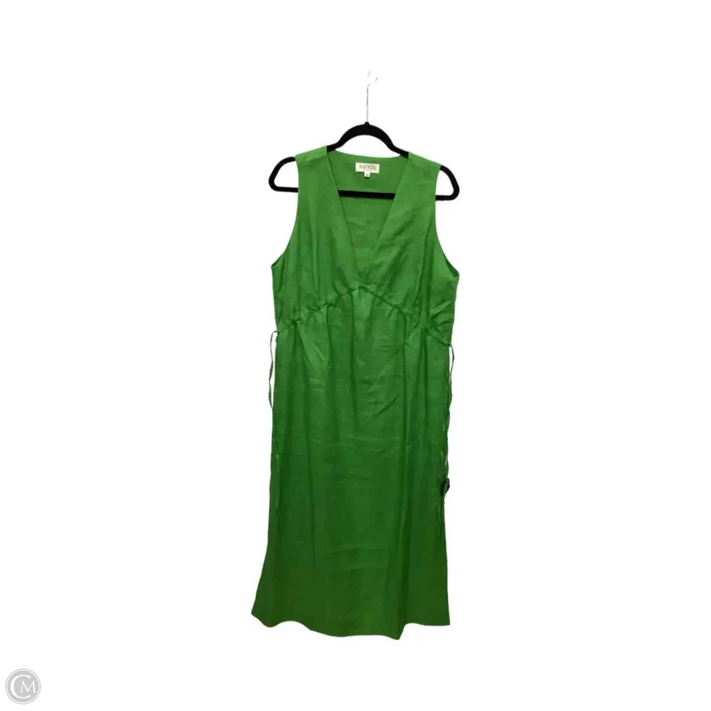 Dress Casual Midi By Nation In Green, Size: L
