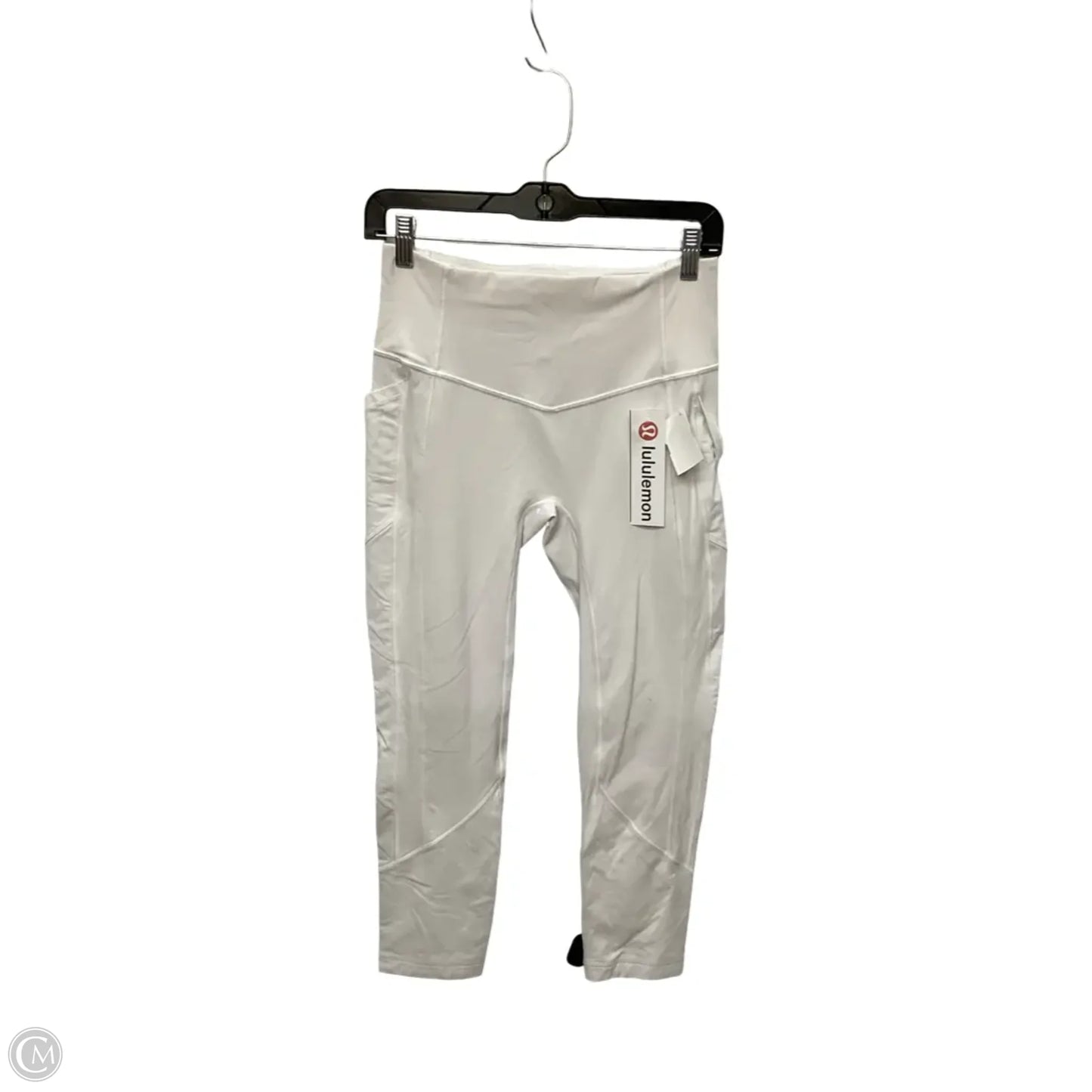Athletic Leggings By Lululemon In White, Size: 8