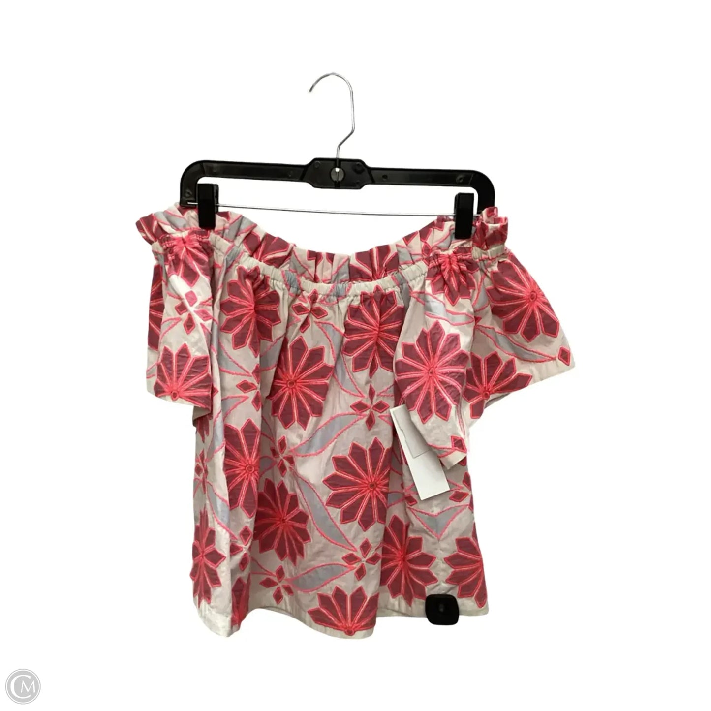 Blouse Short Sleeve By Maeve In Pink, Size: S