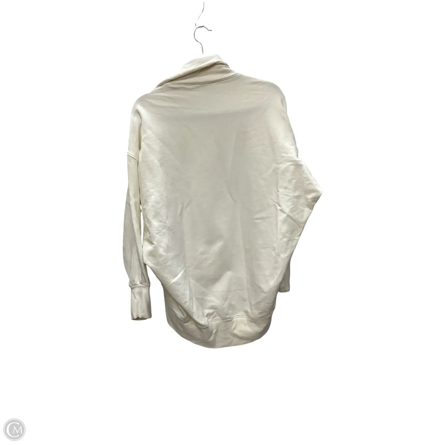 Sweatshirt Collar By Clothes Mentor In White, Size: S