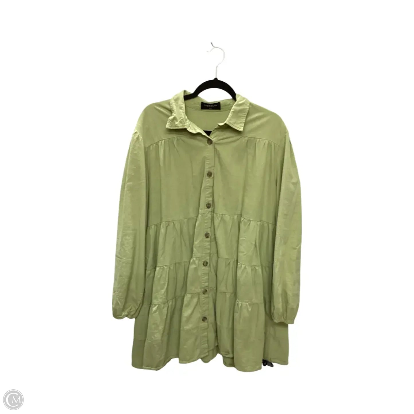 Dress Casual Short By Clothes Mentor In Green, Size: 2x