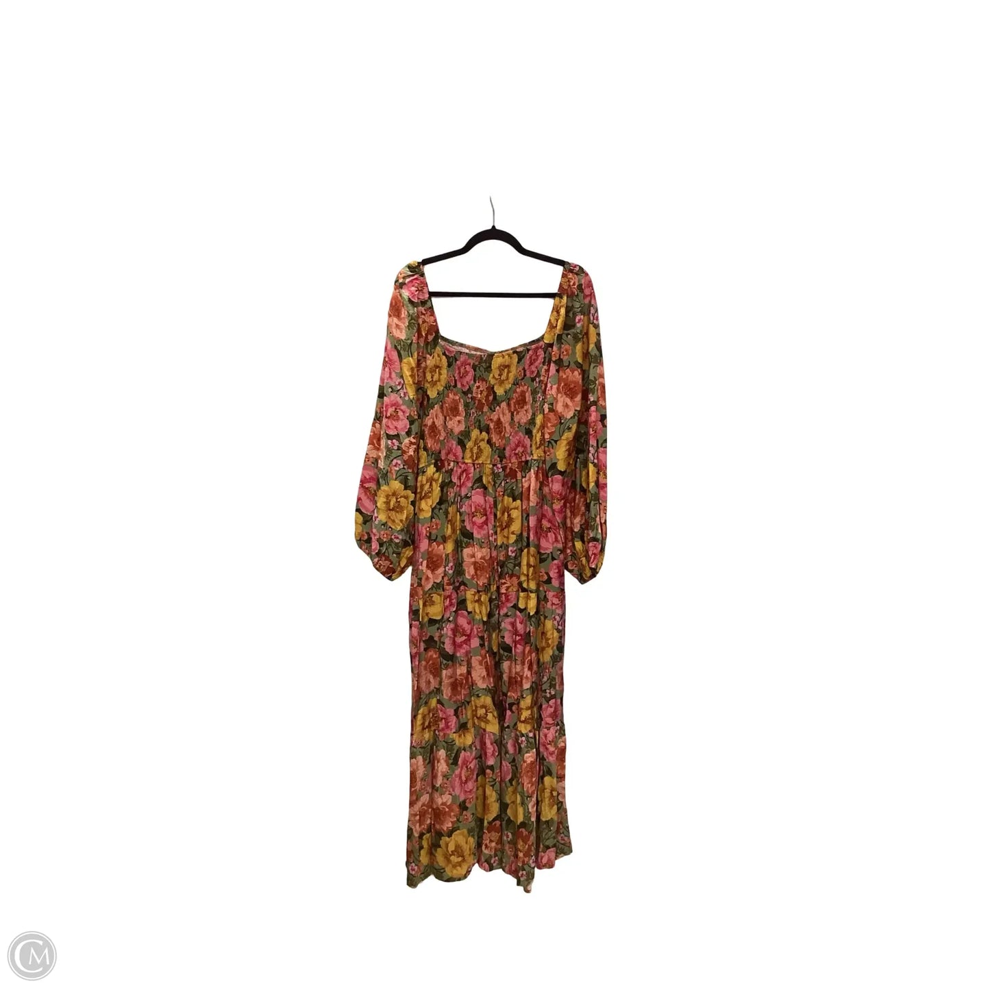Dress Casual Maxi By Oddi In Floral Print, Size: 2x