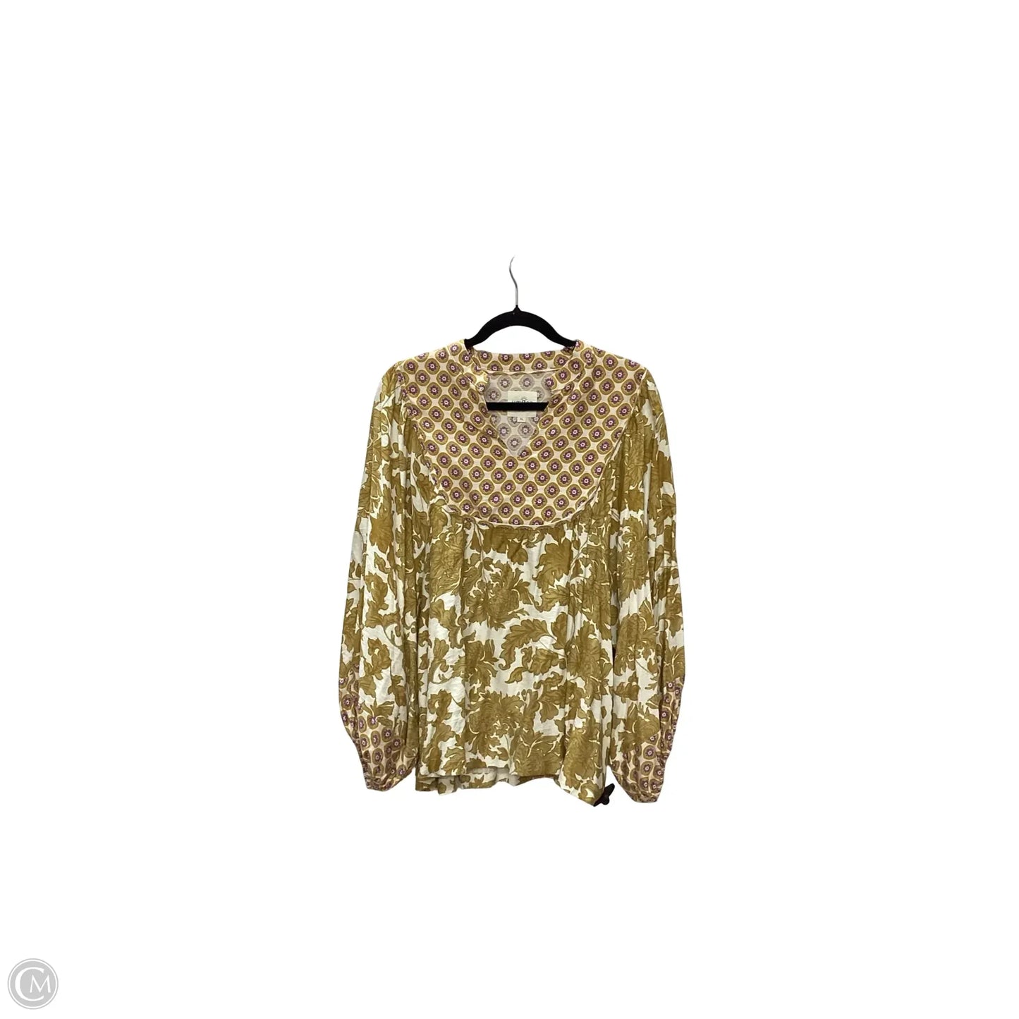 Blouse Long Sleeve,WEVE By Umgee In Floral Print, Size: Xl