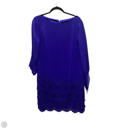 Dress Party Midi By Tahari In Blue, Size: 10