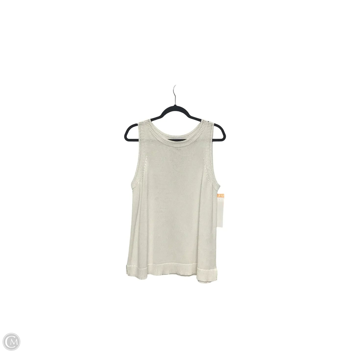 Blouse Short Sleeve By Chicos In White, Size: M