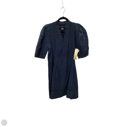 Designer Dress Casual Short By Club Monaco In Navy, Size: 8