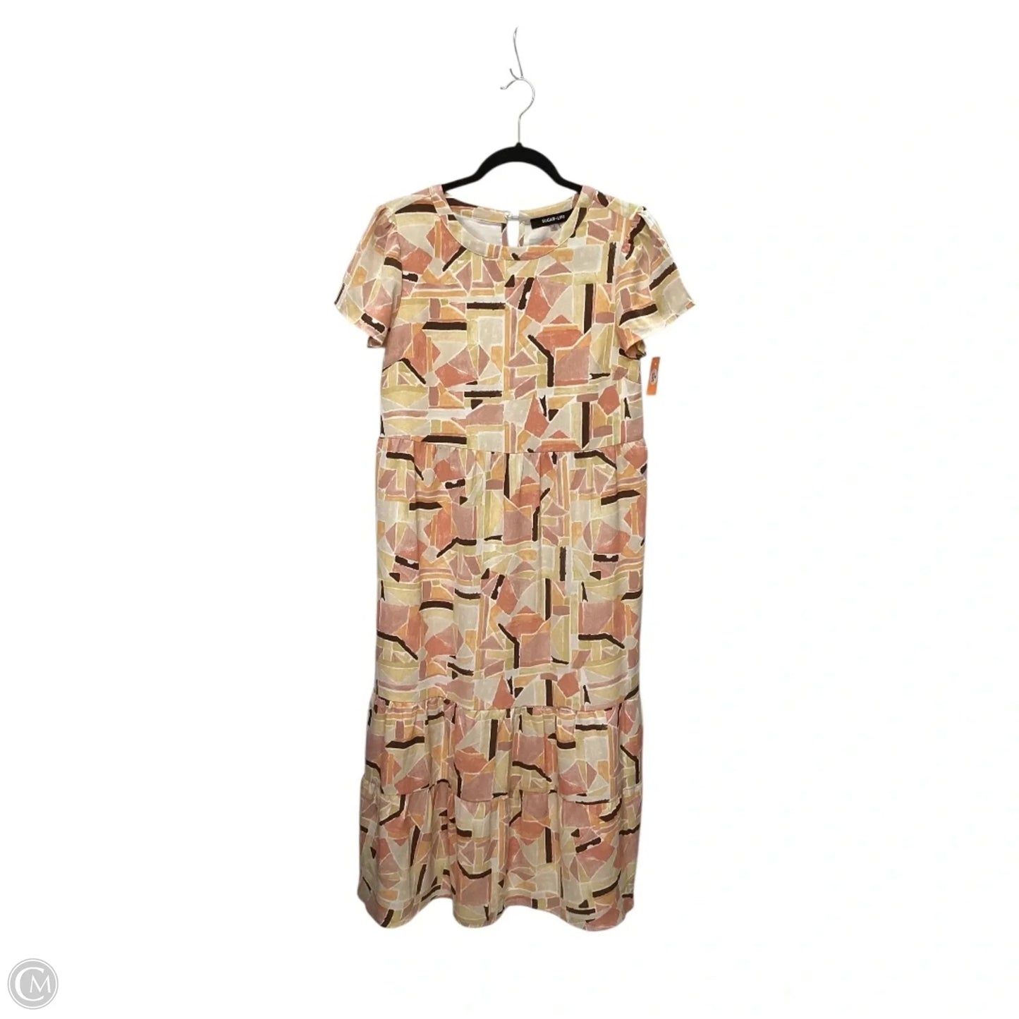 Dress Casual Midi By Sugar Lips In Orange, Size: S