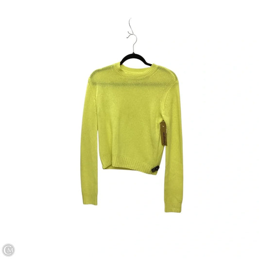 Designer Sweater By Clothes Mentor In Yellow, Size: S