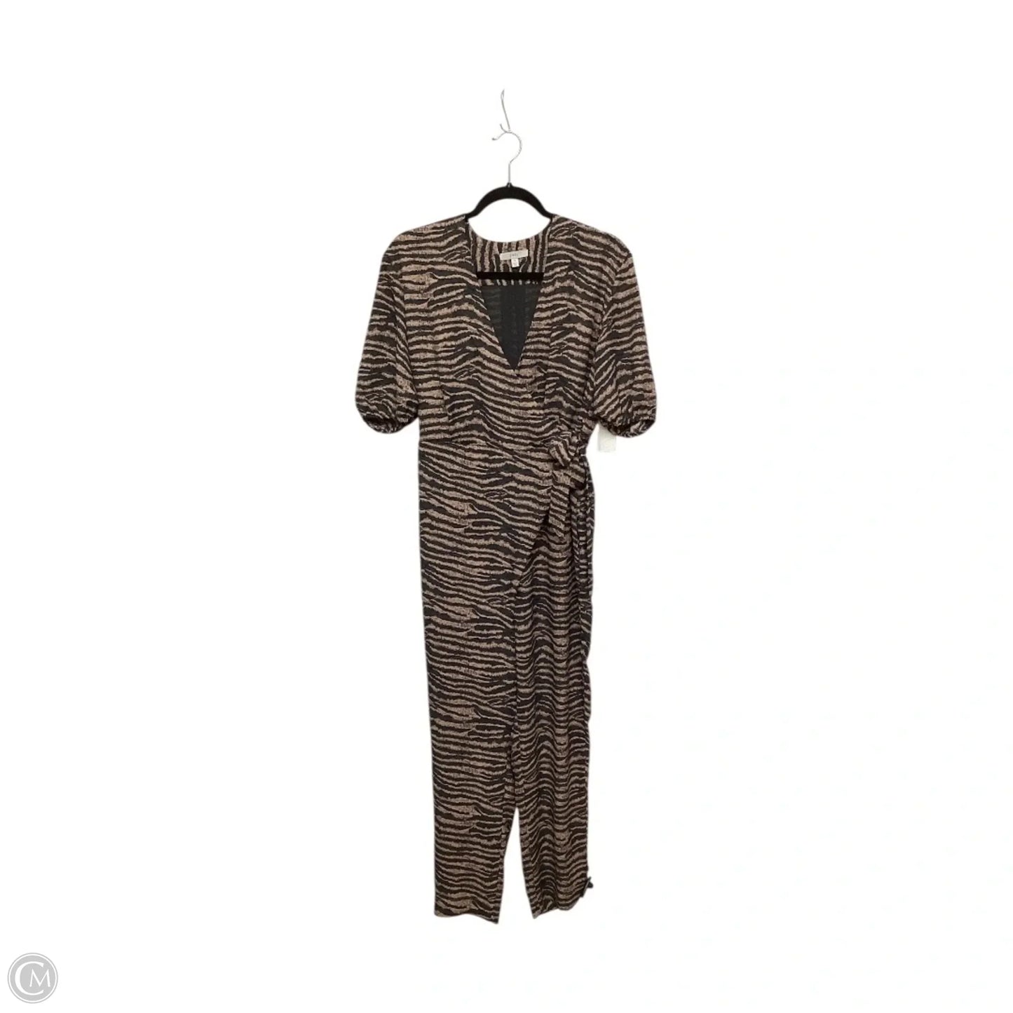 Designer Jumpsuit By Joie In Striped Pattern, Size: S