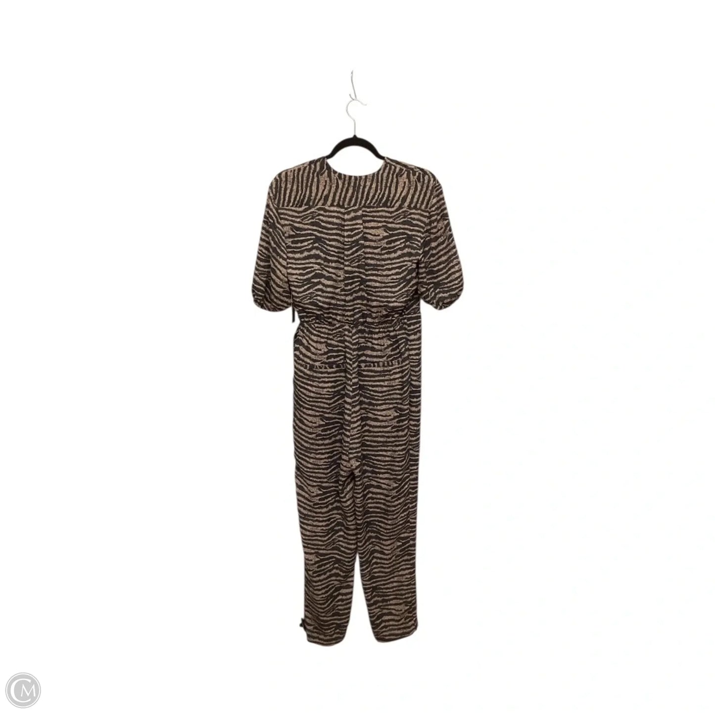 Designer Jumpsuit By Joie In Striped Pattern, Size: S