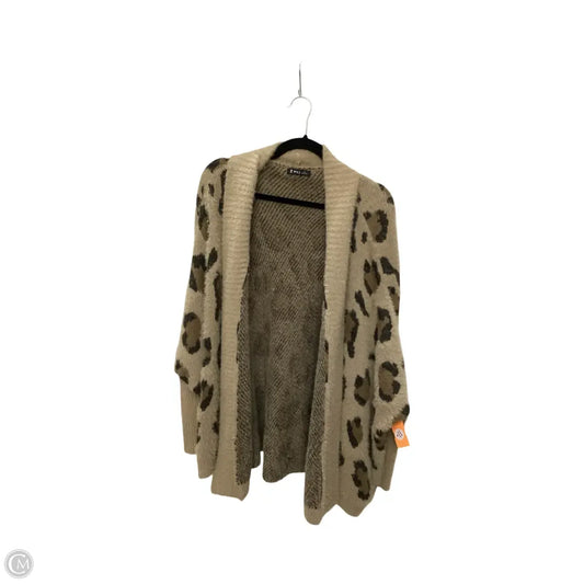 Cardigan By Very J In Animal Print, Size: M