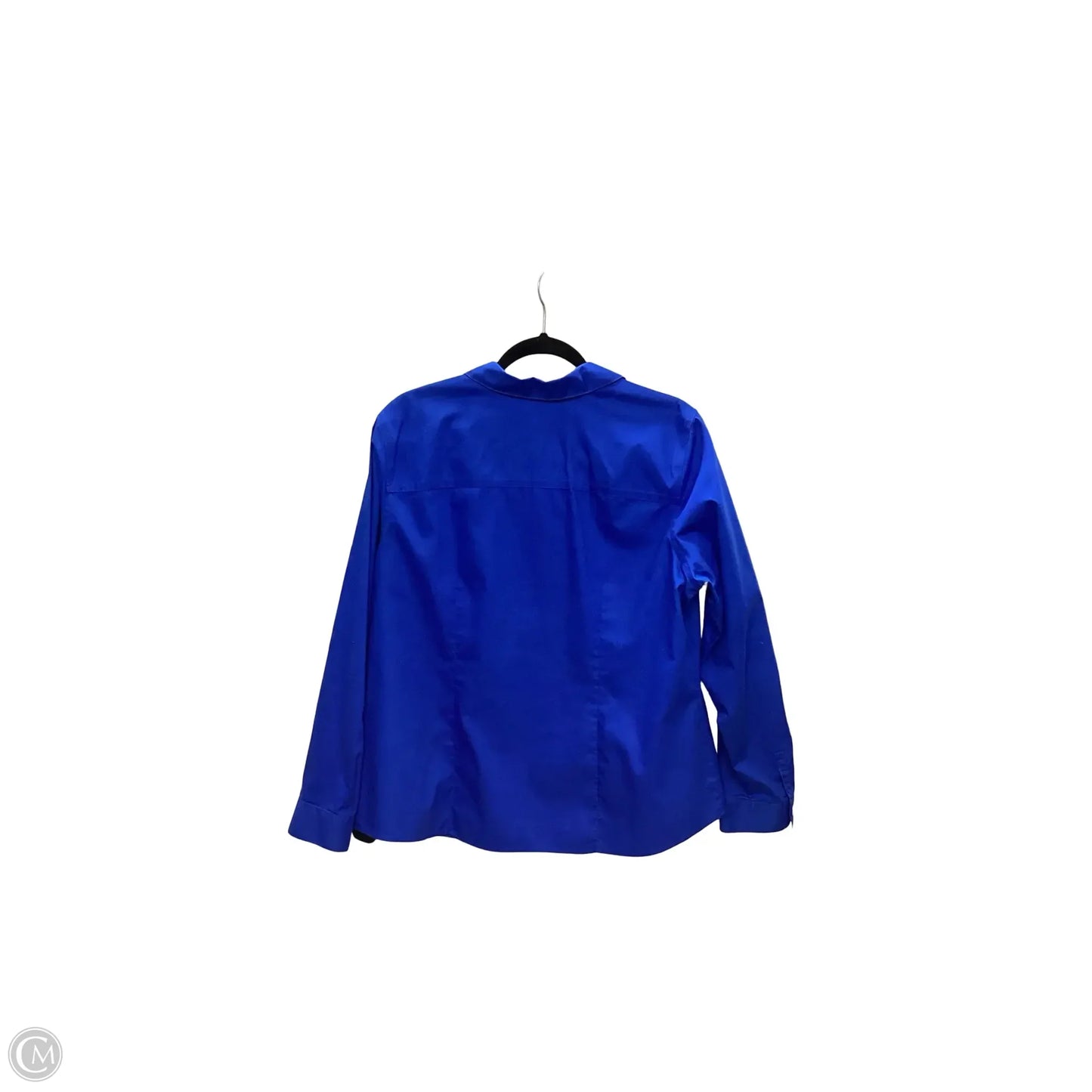 Blouse 3/4 Sleeve By Chicos In Blue, Size: 2