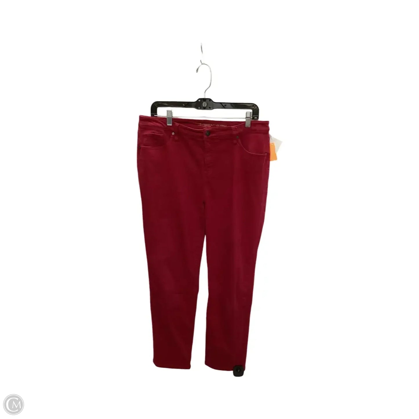 Jeans Skinny By Chicos In Red, Size: 2