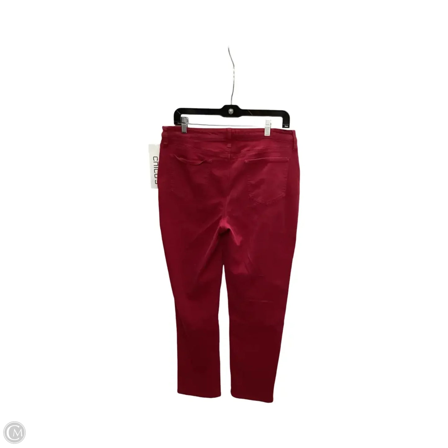 Jeans Skinny By Chicos In Red, Size: 2