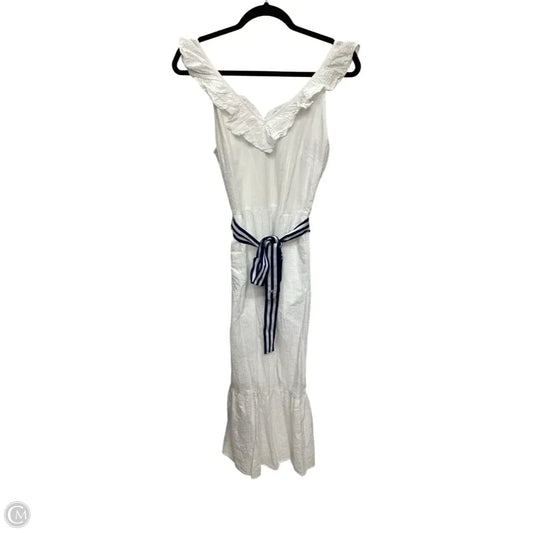 Dress Casual Midi By Vineyard Vines In White, Size: S
