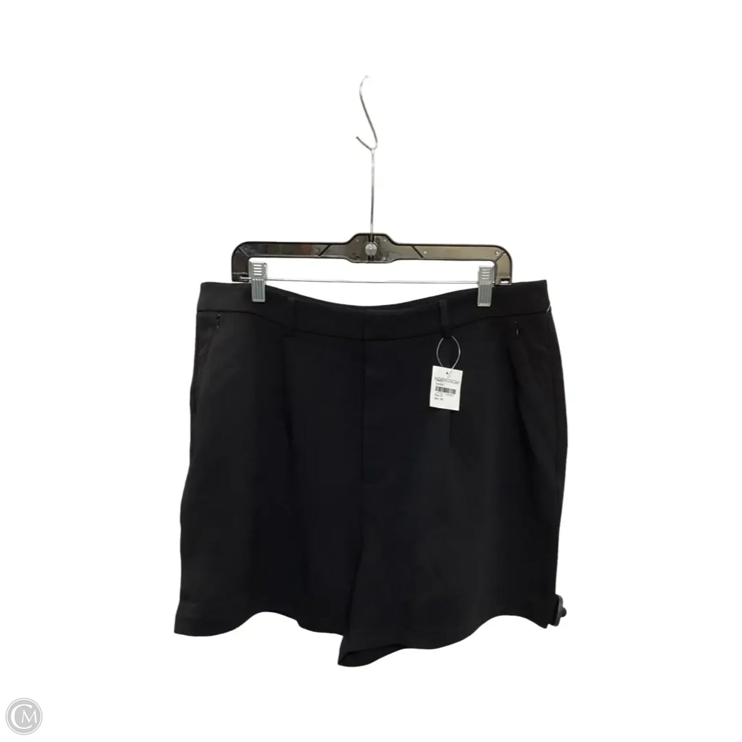 Designer Shorts By Good American In Black, Size: 14