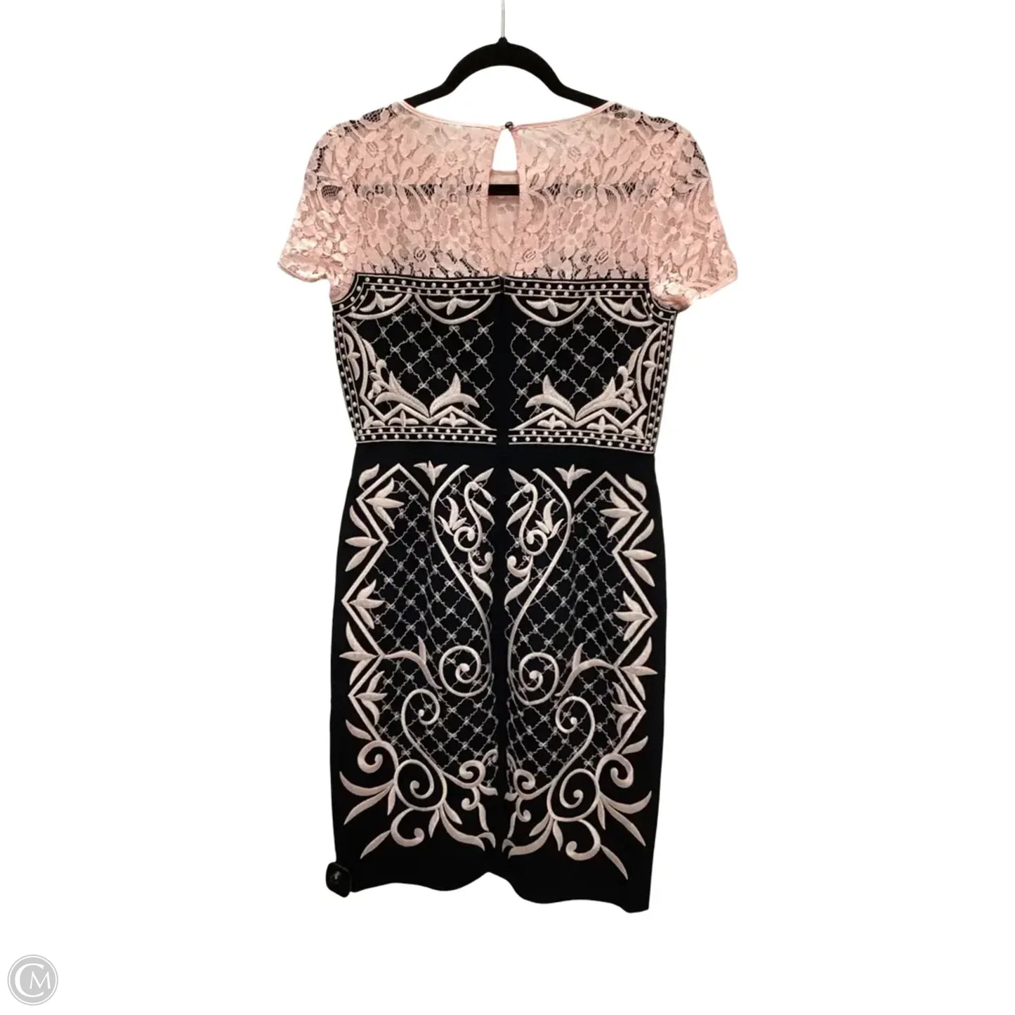 Designer Dress Party Midi By Clothes Mentor In Black, Size: 2