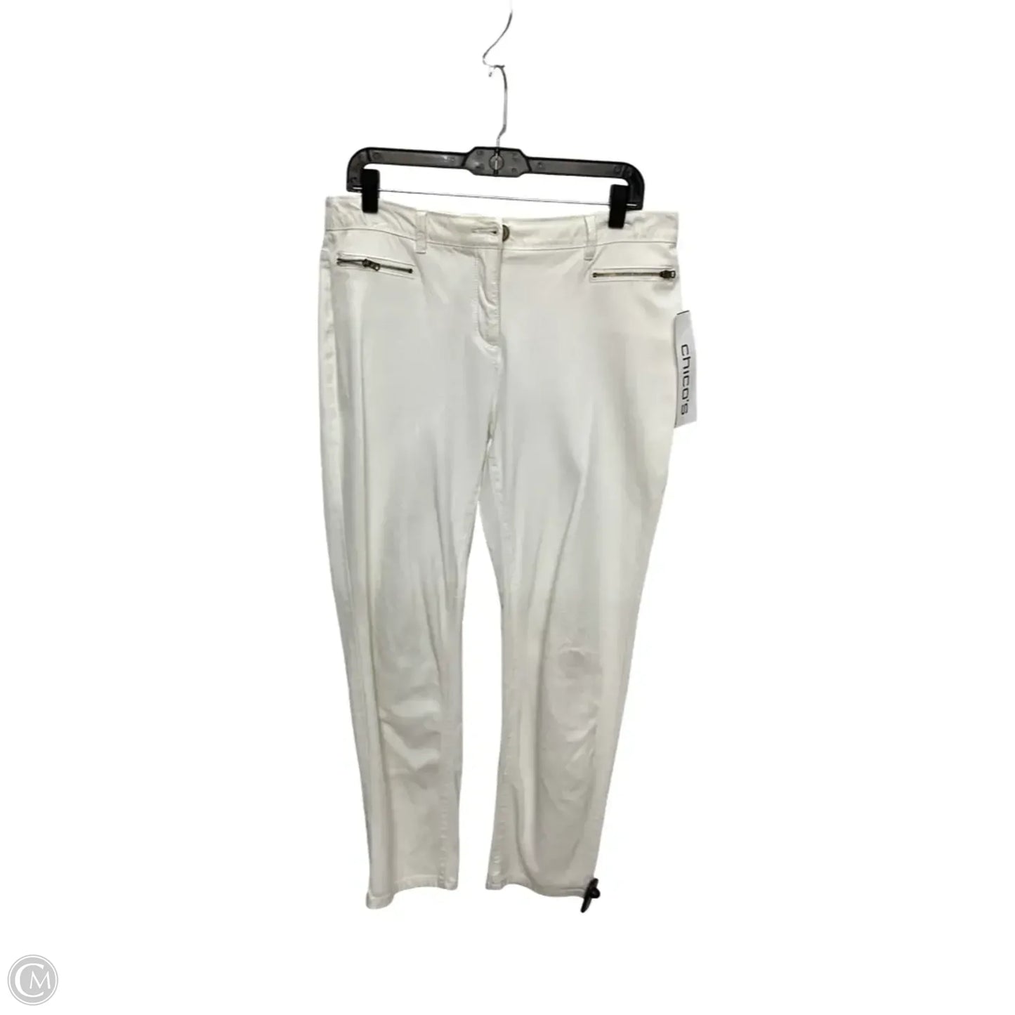 Jeans Straight By Chicos In White, Size: M