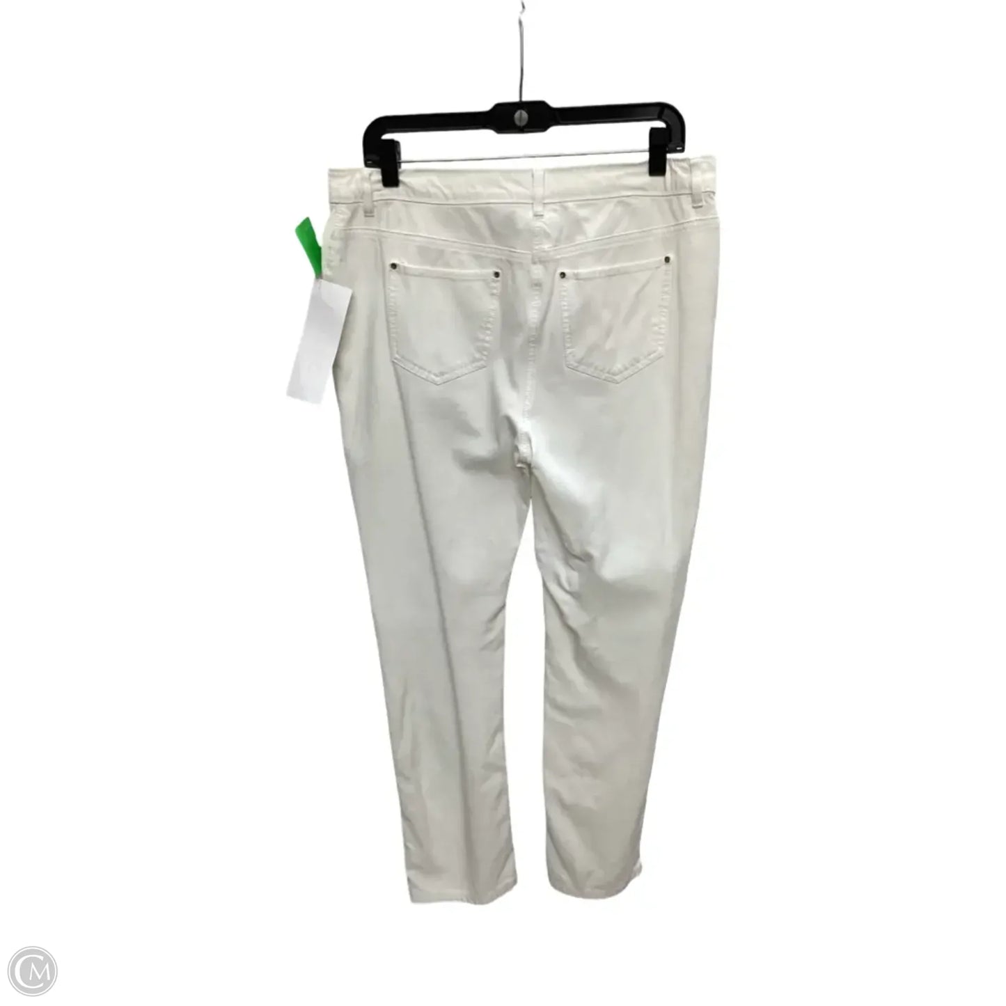 Jeans Straight By Chicos In White, Size: M