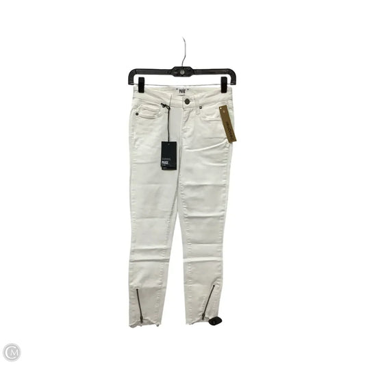 Designer Jeans Skinny By Paige In White, Size: 0