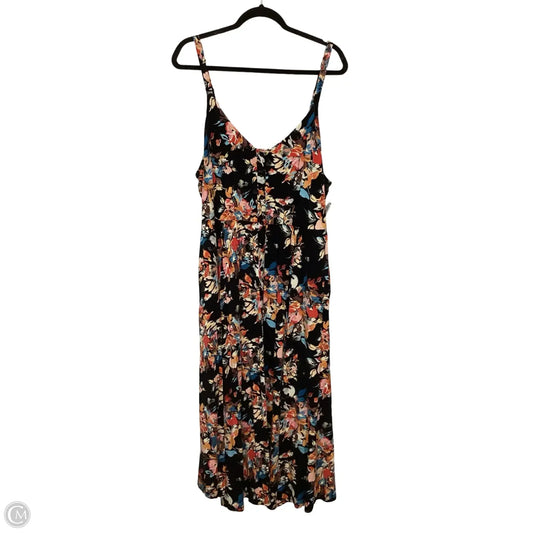 Dress Casual Midi By Torrid In Floral Print, Size: 3x