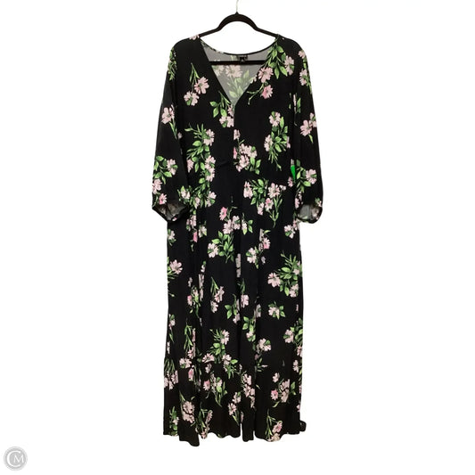 Dress Casual Maxi By Torrid In Black, Size: 3x