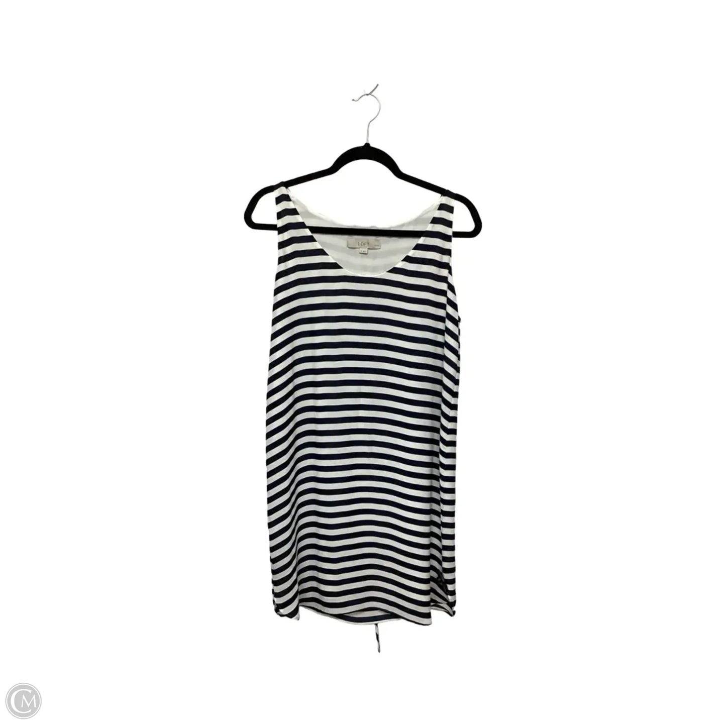 Dress Casual Short By Loft In Striped Pattern, Size: Mp