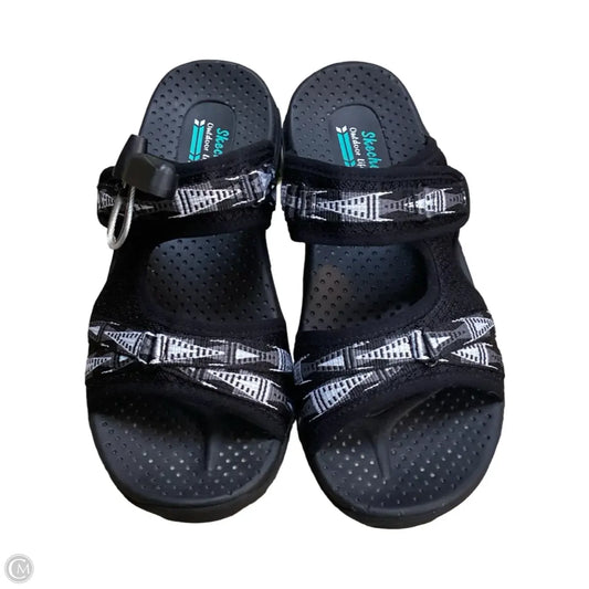 Sandals Flats By Skechers In Black, Size: 7