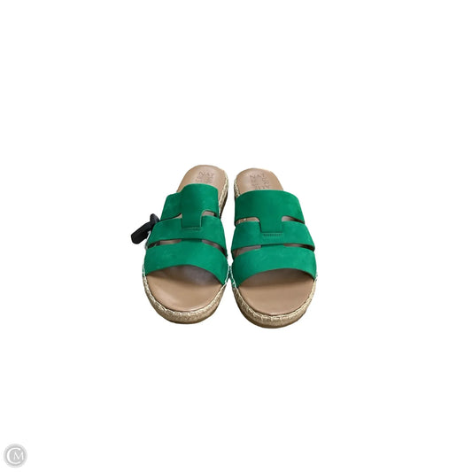 Sandals Flats By Naturalizer In Green, Size: 9.5