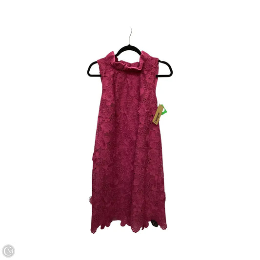 Designer Dress Party Short By Abbey Glass In Purple, Size: M