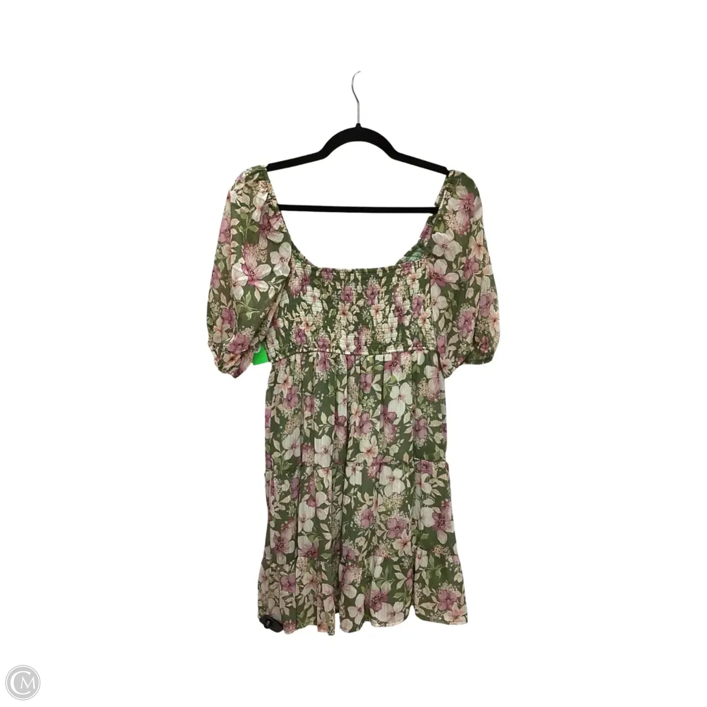 Dress Casual Short By City Triangles In Floral Print, Size: L