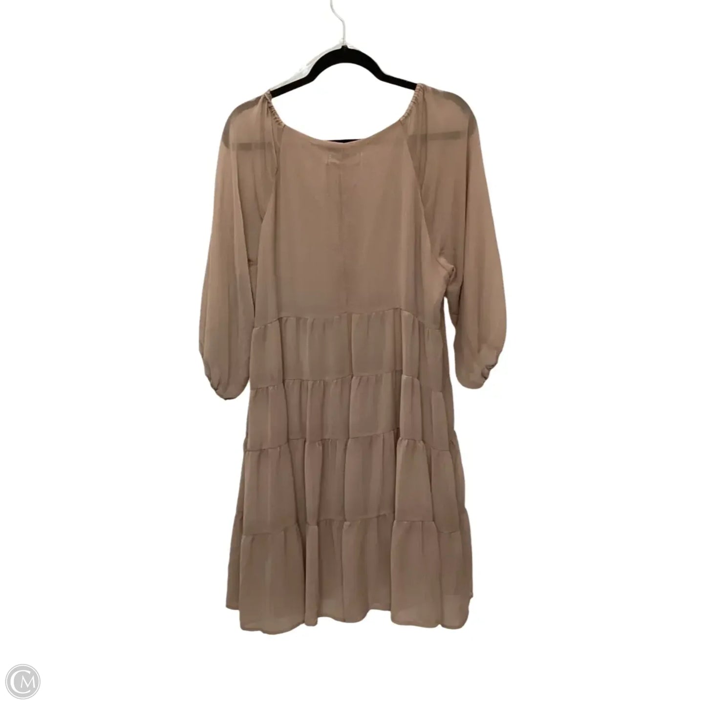 Dress Casual Short By Impressions In Brown, Size: 1x