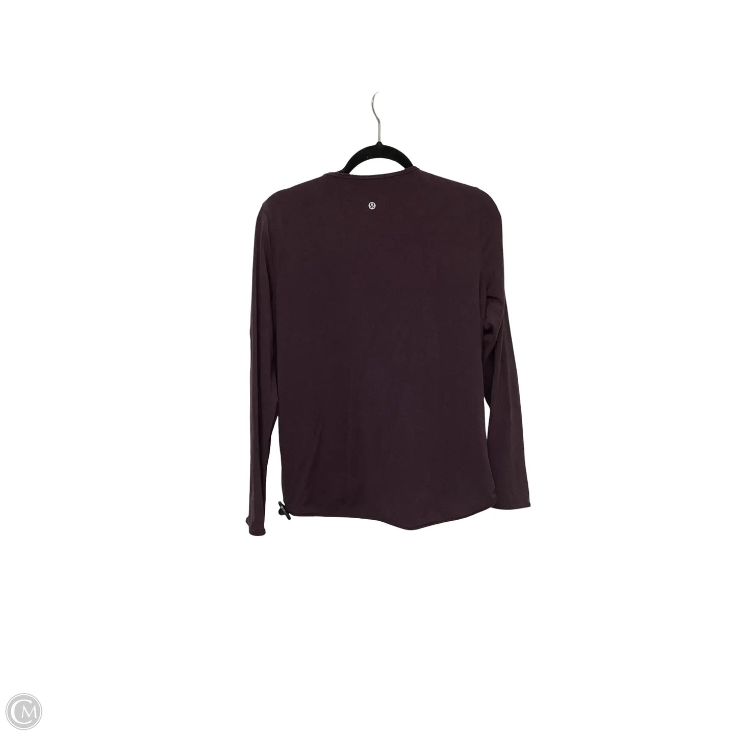 Athletic Top Long Sleeve Collar By Lululemon In Purple, Size: 10