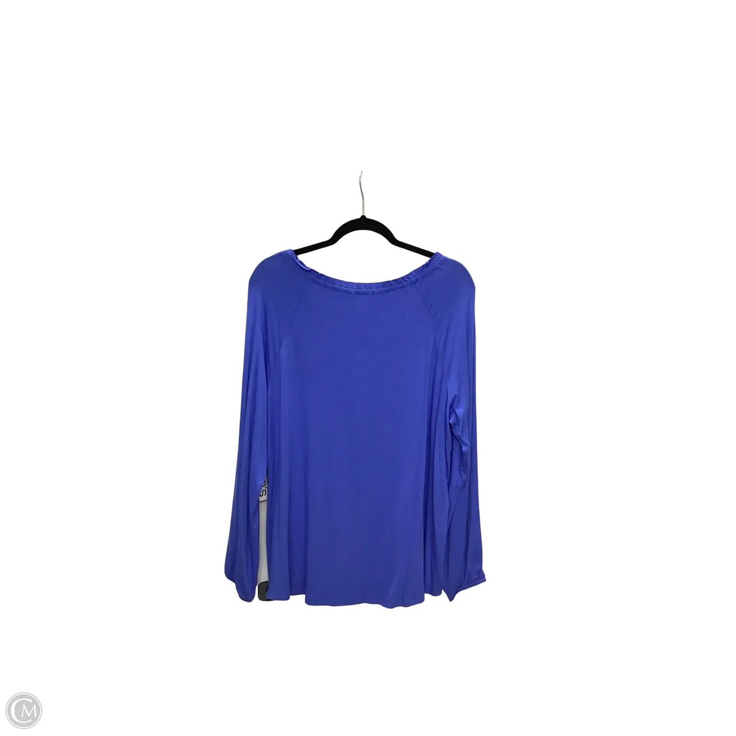 Blouse Long Sleeve By Chicos In Blue, Size: 2