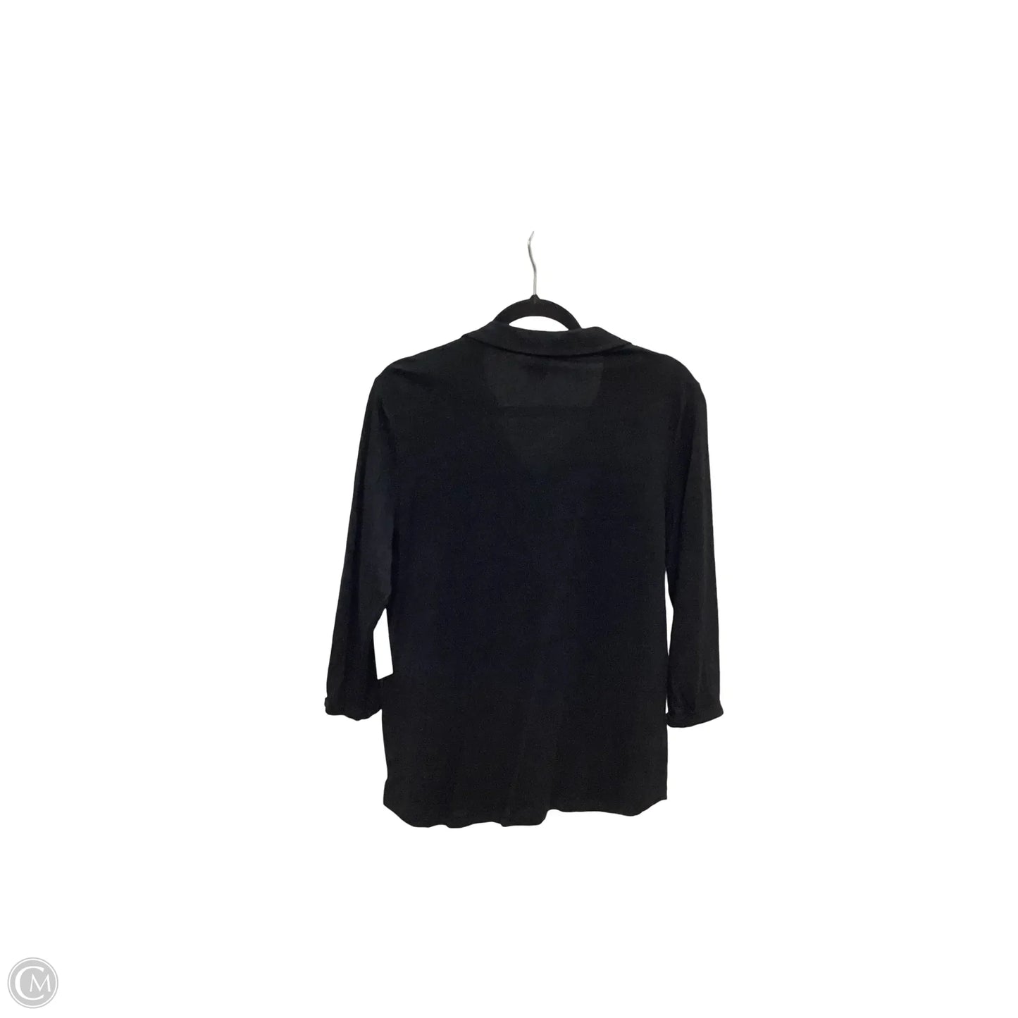 Blouse 3/4 Sleeve By Chicos In Black, Size: 2