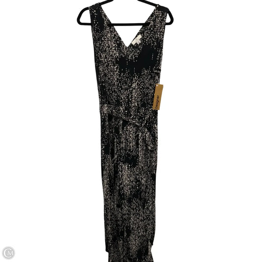 Jumpsuit Designer By Halston In Black & Tan, Size: Xl
