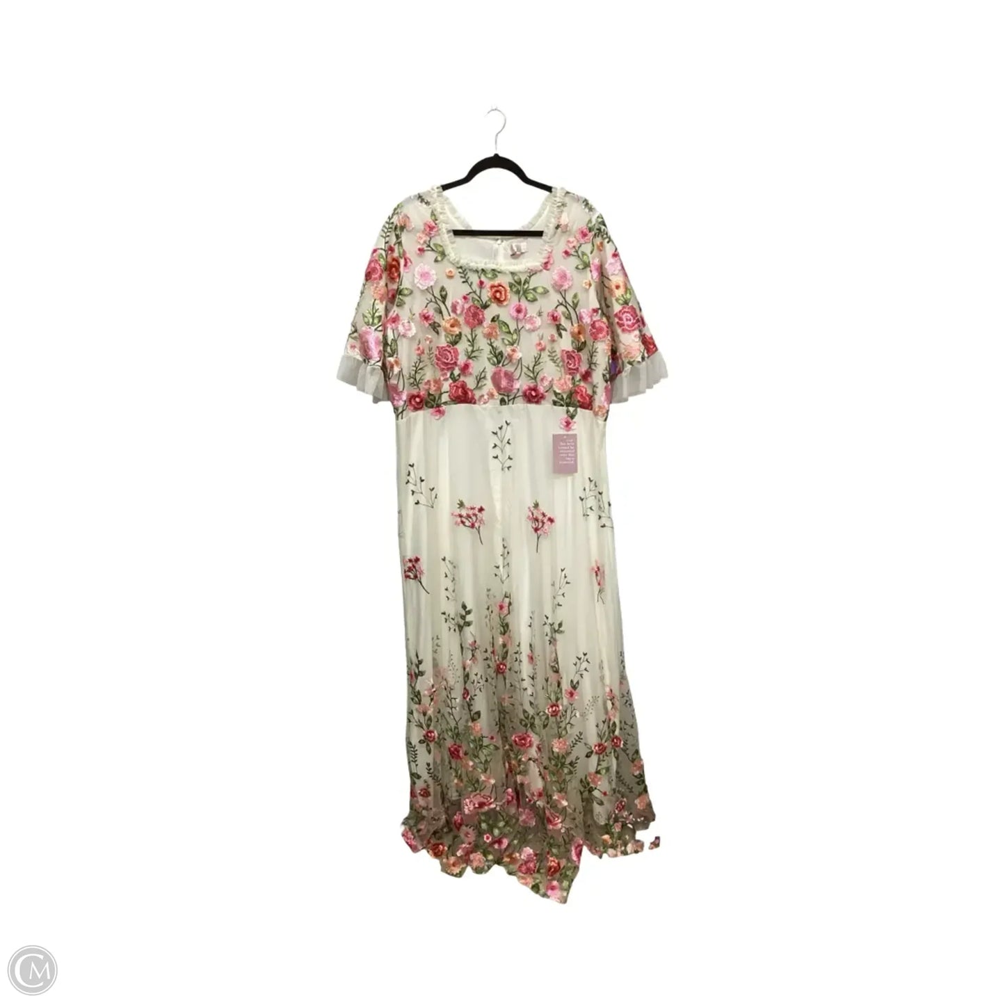 Dress Party Long By Dm Fashion In Floral Print, Size: 2x
