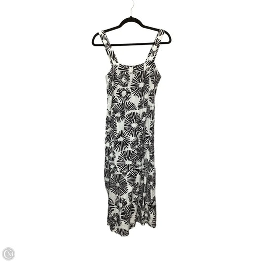 Dress Casual Midi By Loft In Black & White, Size: S