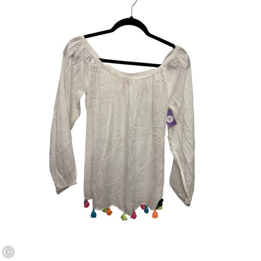 Blouse Designer By Lilly Pulitzer In White, Size: M